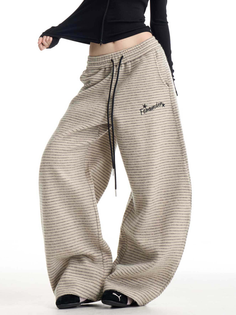 Emberburn - Women's Striped Wide-Leg Casual Pants