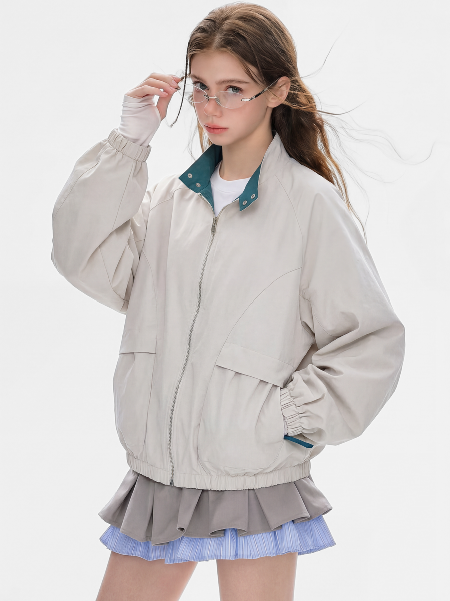 Fireecho - Windproof Stand-Collar Harrington Jacket