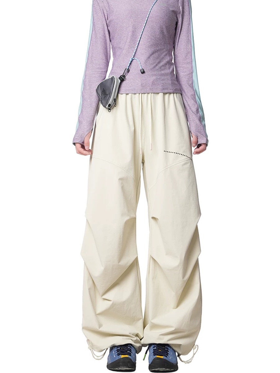 Backtrail - Unisex Wrinkled Straight-Leg Paratrooper Cargo Pants