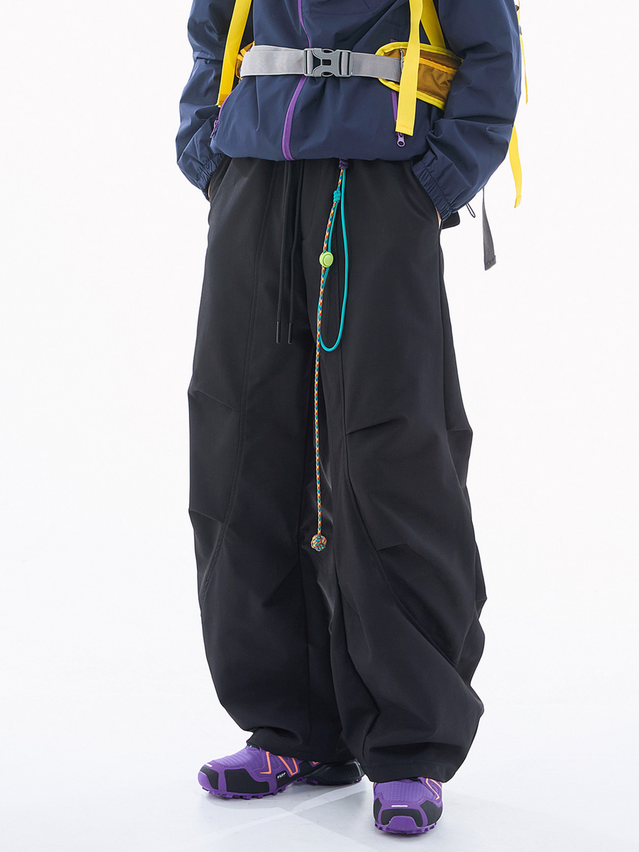 FoxPeak - Unisex Lightweight Utility Pleated Paratrooper Pants