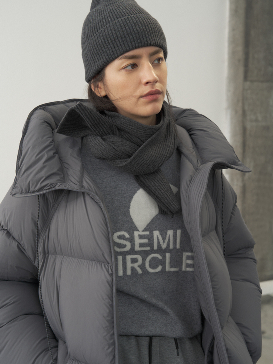 Glacier - 90% White Duck Down Over-Knee Down Jacket