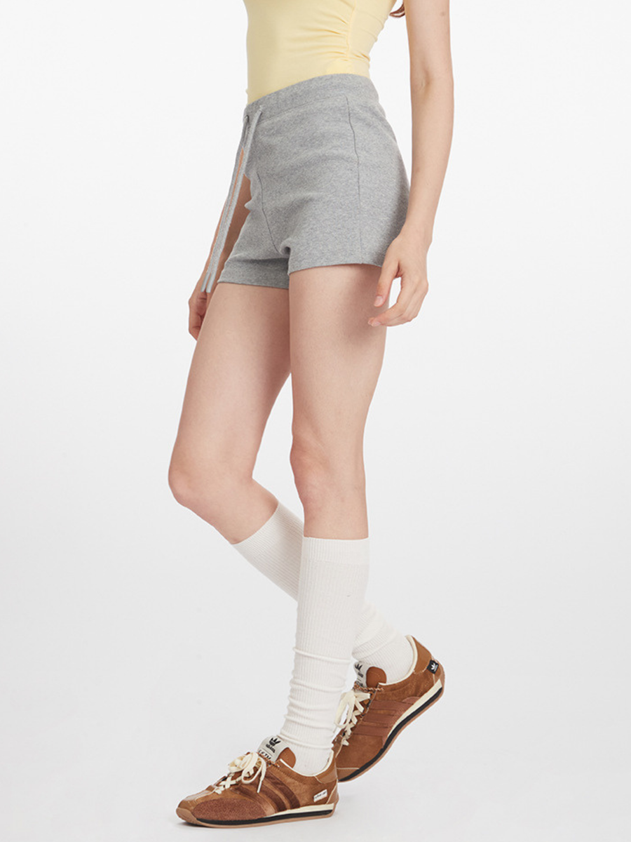 Leafall - Women's Cotton Stretch Athletic Shorts