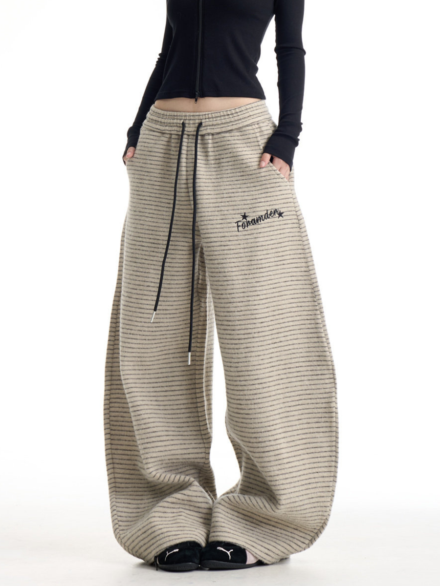 Emberburn - Women's Striped Wide-Leg Casual Pants