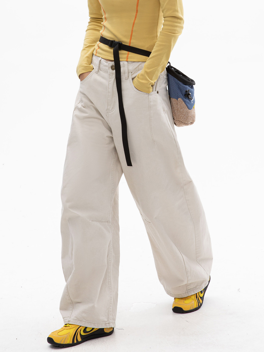 Valleyhike - Women's Relaxed Straight-Leg Cotton Pants
