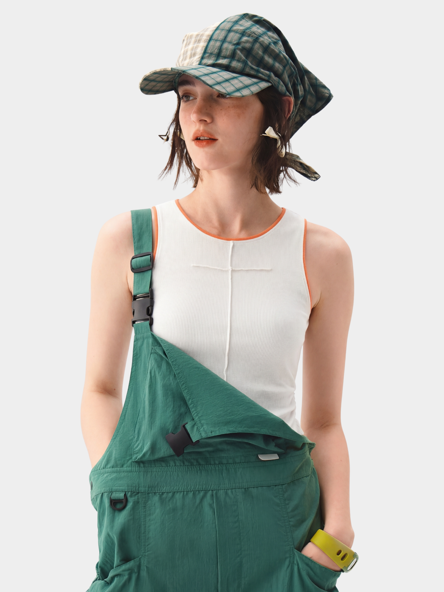 Redrock - Women's Slim Fit Cropped Sleeveless Cotton Tank Top