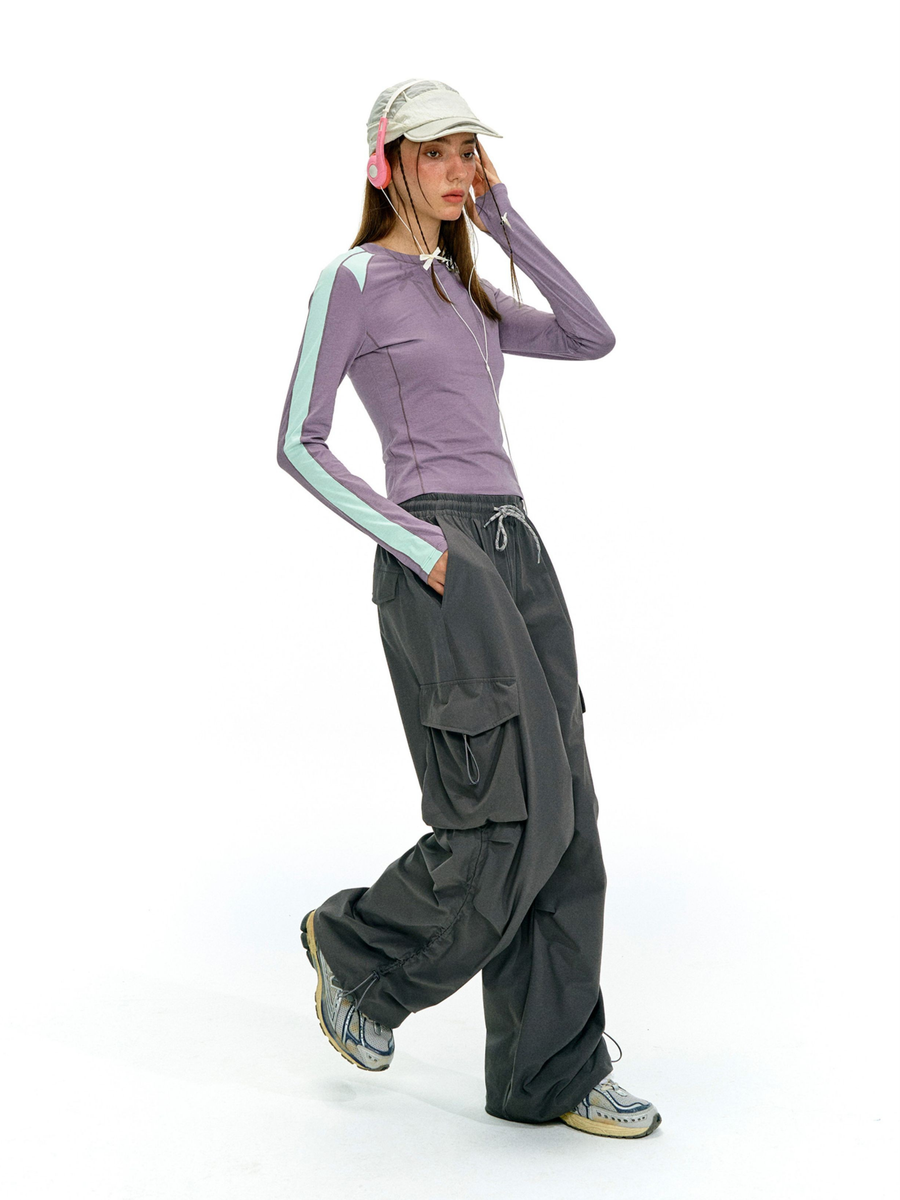 Moonfire - Moisture-Wicking Colorblock Fitted Base Layer Top