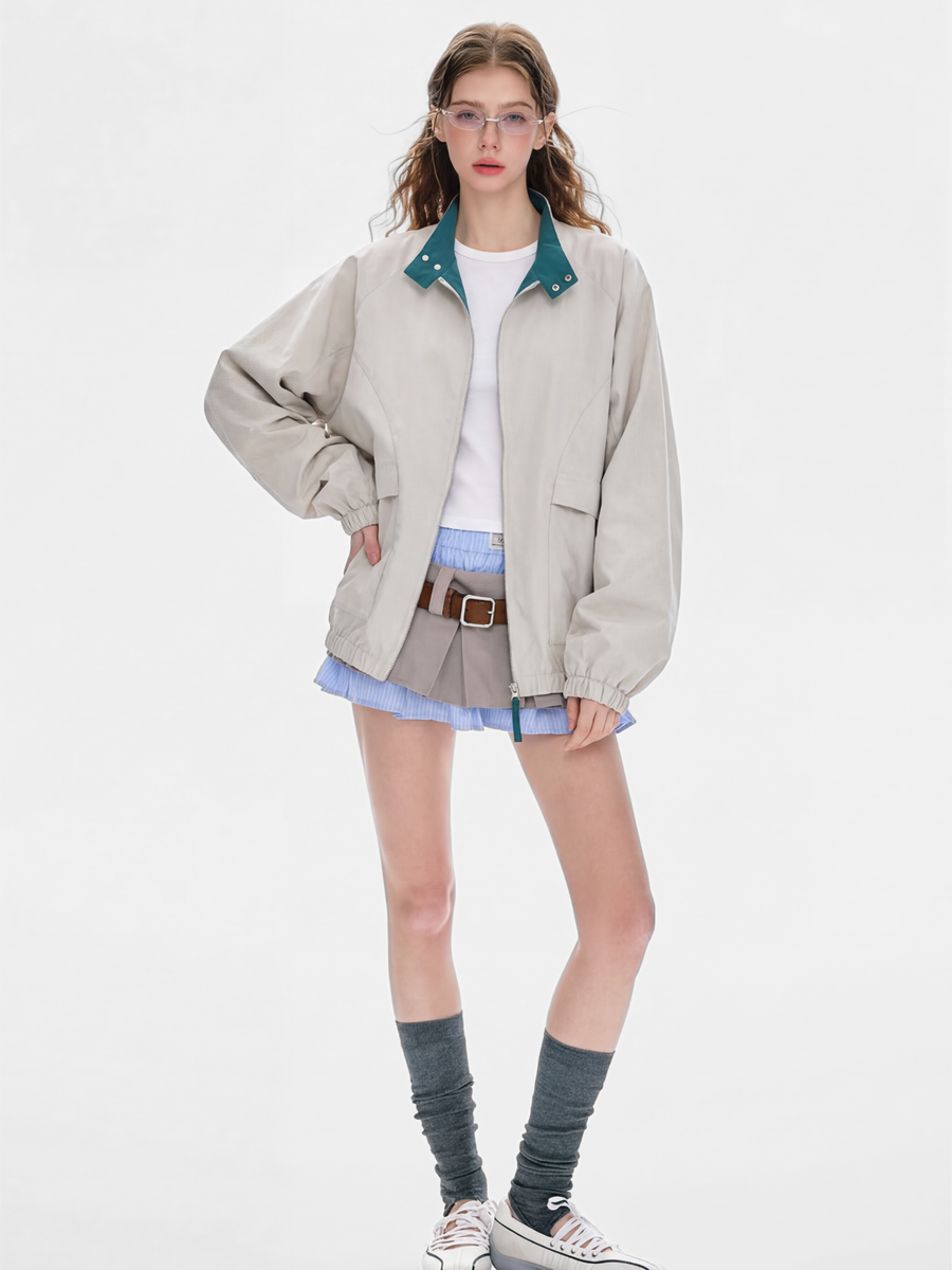 Fireecho - Windproof Stand-Collar Harrington Jacket