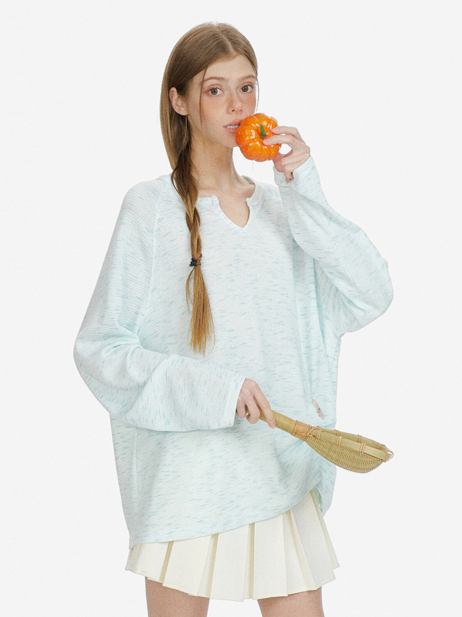 Ravencleaver - Women's Lightweight V-Neck Cooling Knit Long Sleeve