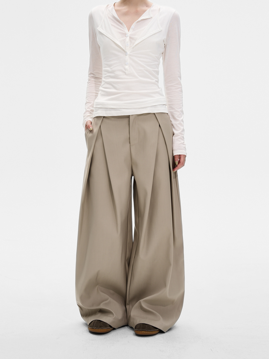 Thunderbreeze - Unisex Wrinkle-Resistant Double-Pleated Relaxed Fit Pants