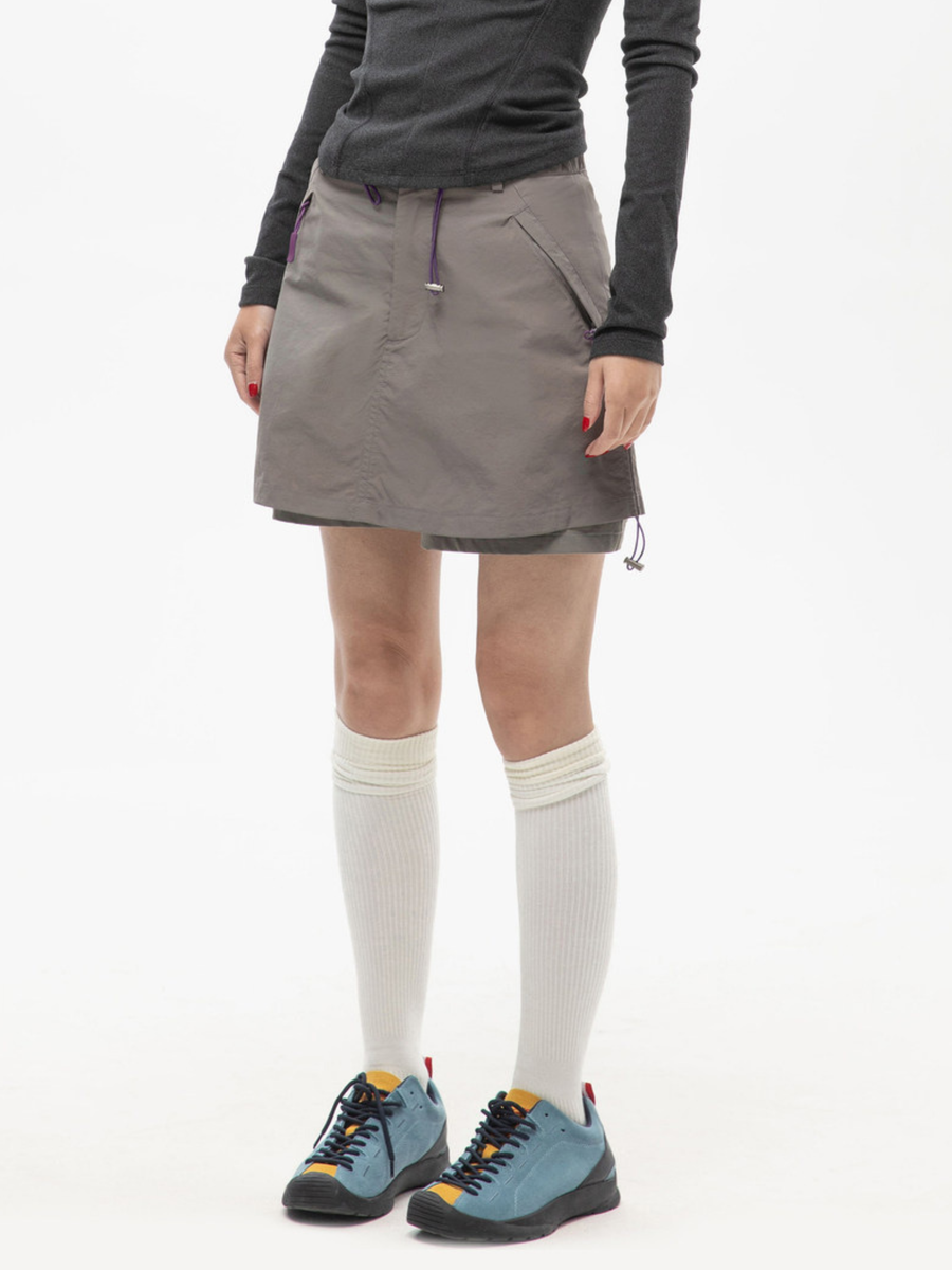 Windtrail - Women's Utility Drawstring A-Line Cargo Skirt