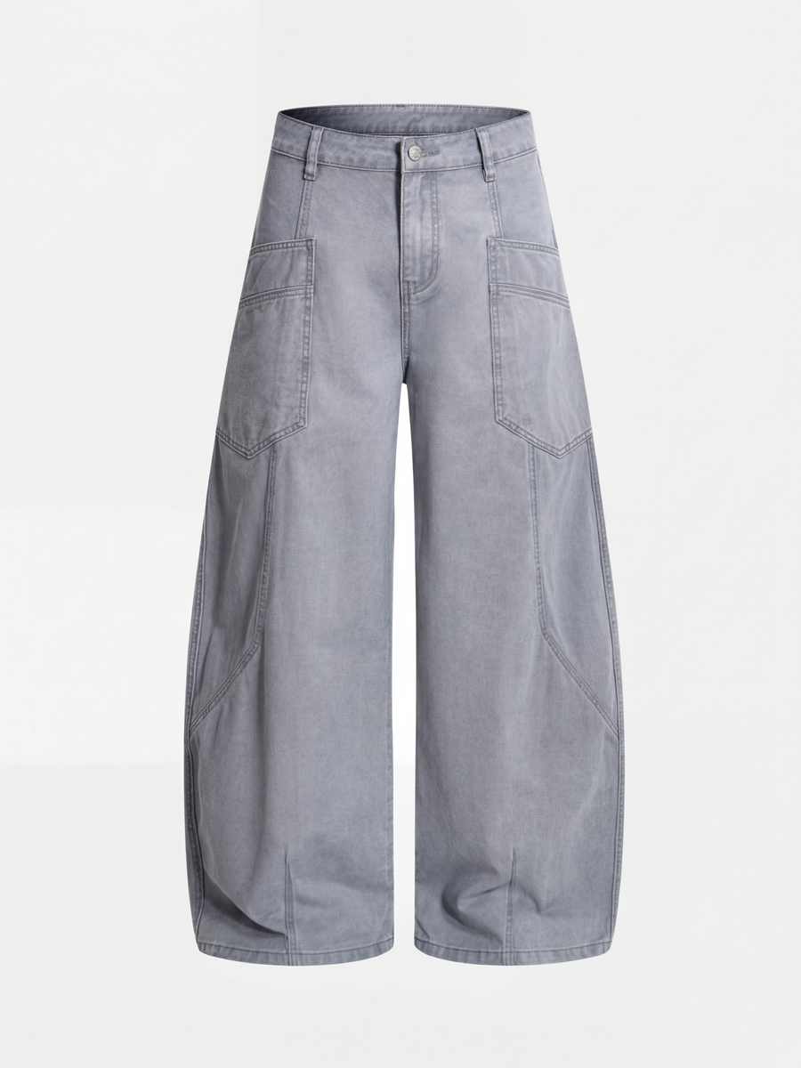 Ironcrest - Men's Washed Cotton Large Pockets Pants