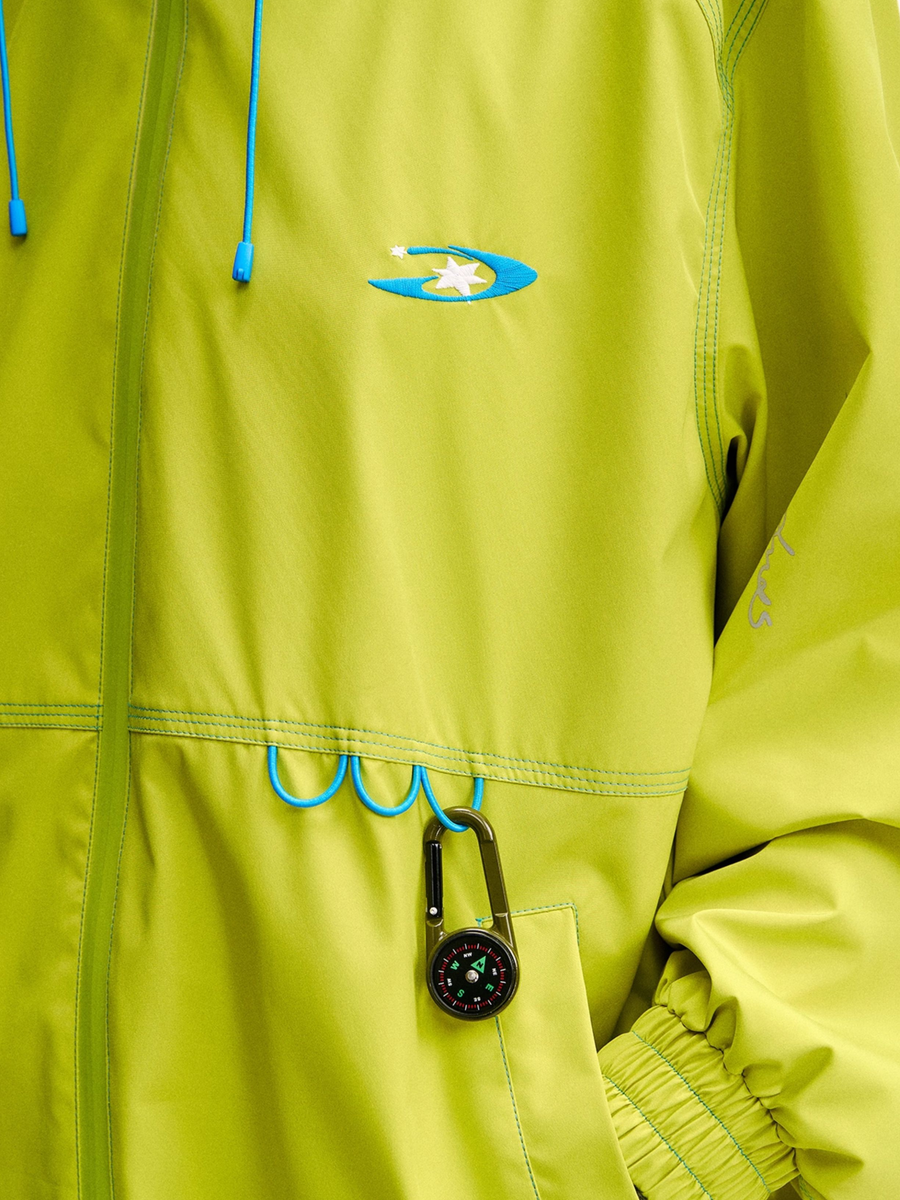 EchoDeck - Unisex Teflon Triple-Defense Colorblock Drawstring Jacket