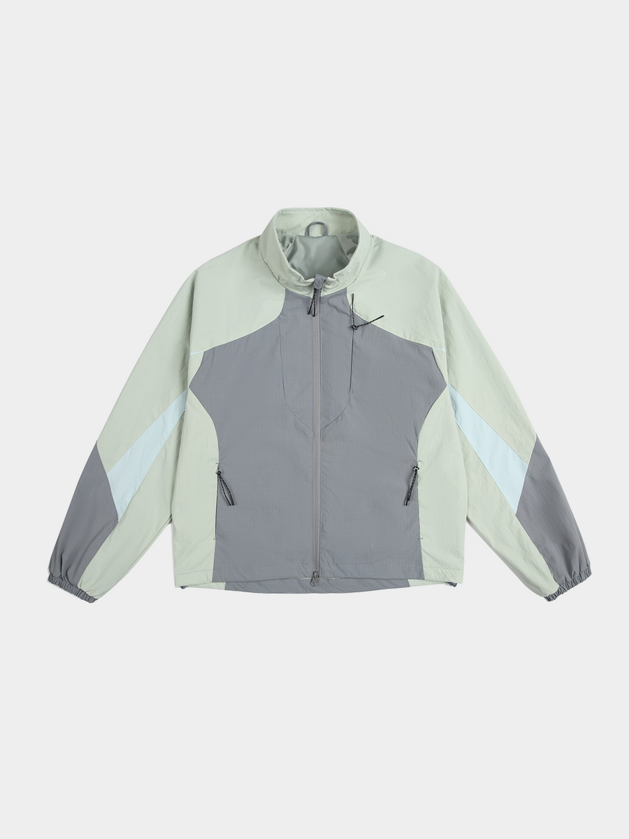 CanyonNest - Unisex Water-Repellent Colorblock Stand Collar Jacket