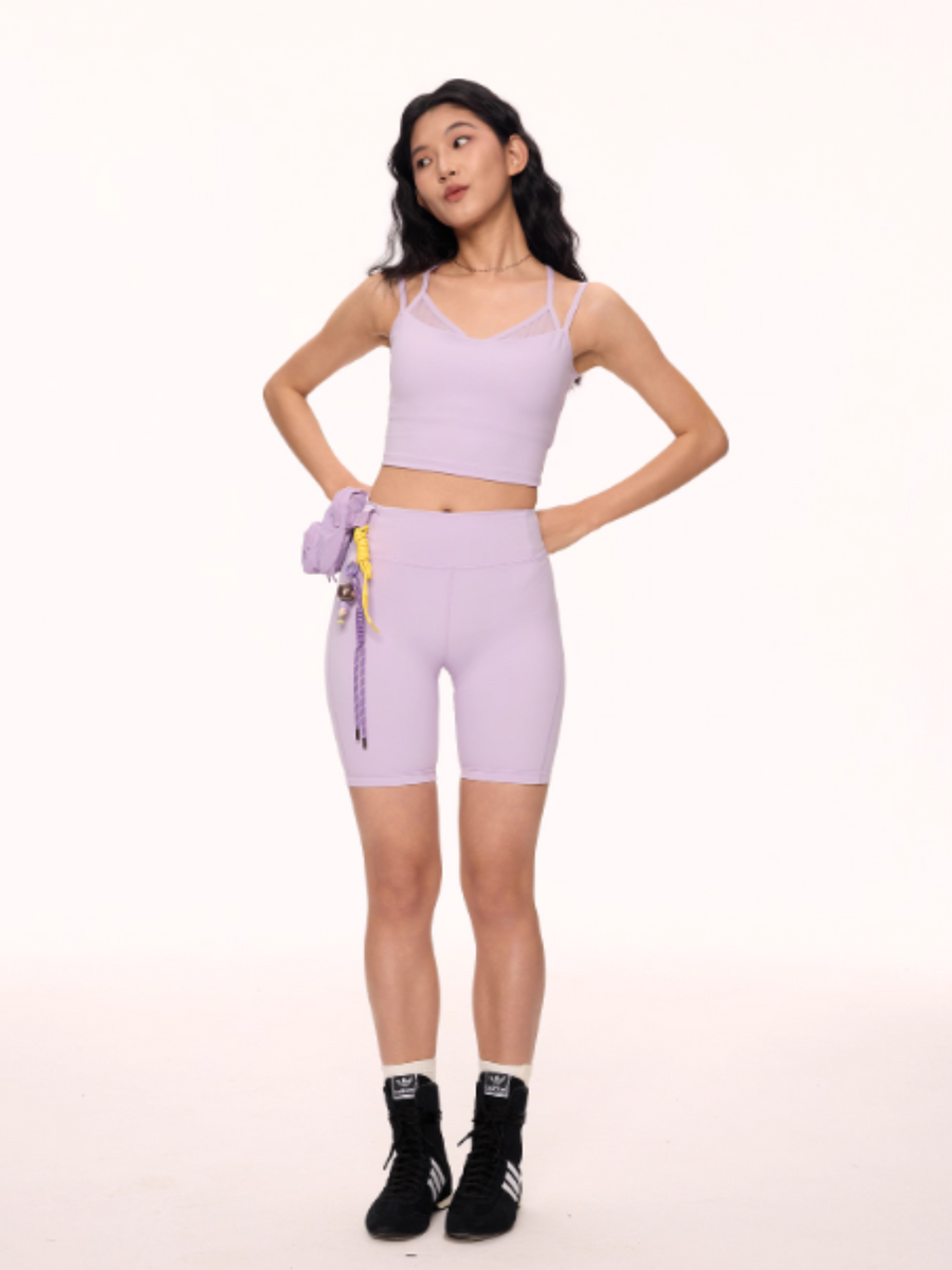 Canyonbluff - Women's 2-in-1 Built-In Bra Sports Tank Top