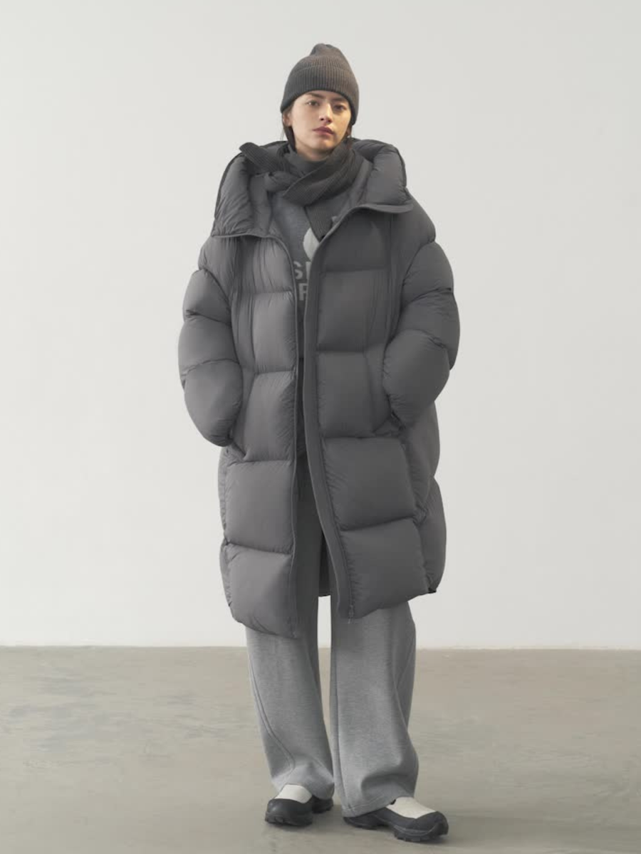 Glacier - 90% White Duck Down Over-Knee Down Jacket
