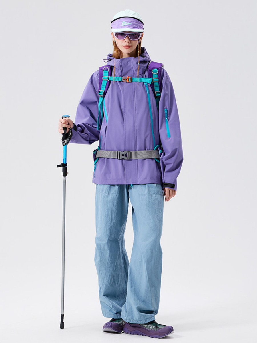 Nightpath - Unisex Water-Repellent Windproof Utility Shell Jacket