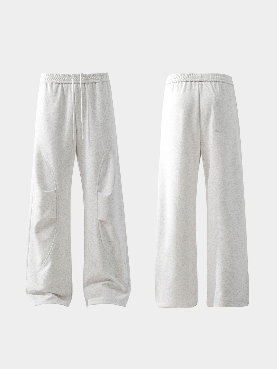 FoxField - Unisex Vintage Creased Straight-Leg Cotton Trousers