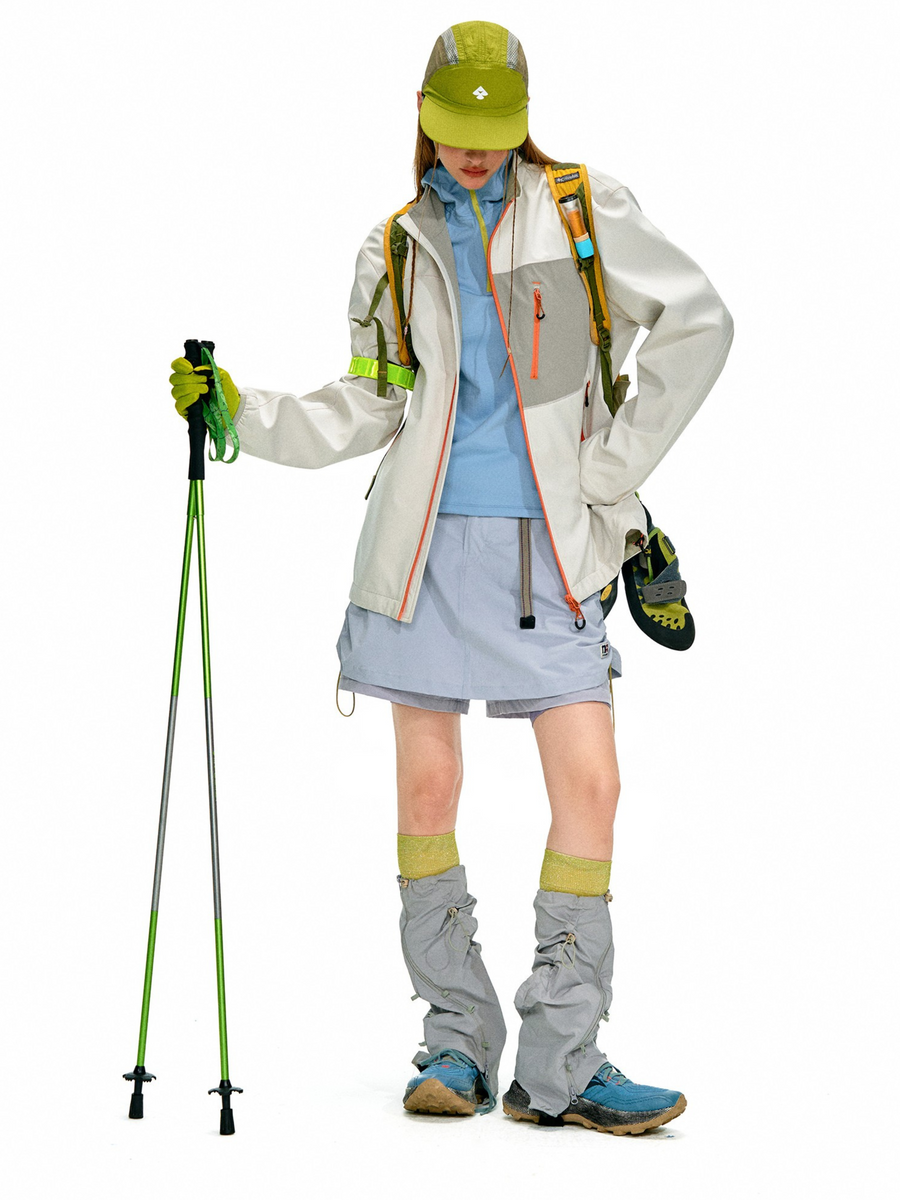Driftcore - Unisex Teflon Water-Repellent Colorblock Zip-Up Stand Collar Jacket