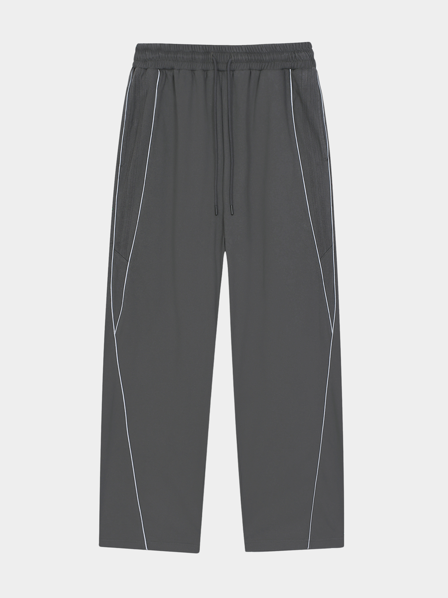 Thunderclaw - Unisex Reflective Stripe Straight-Leg Jogger Pants