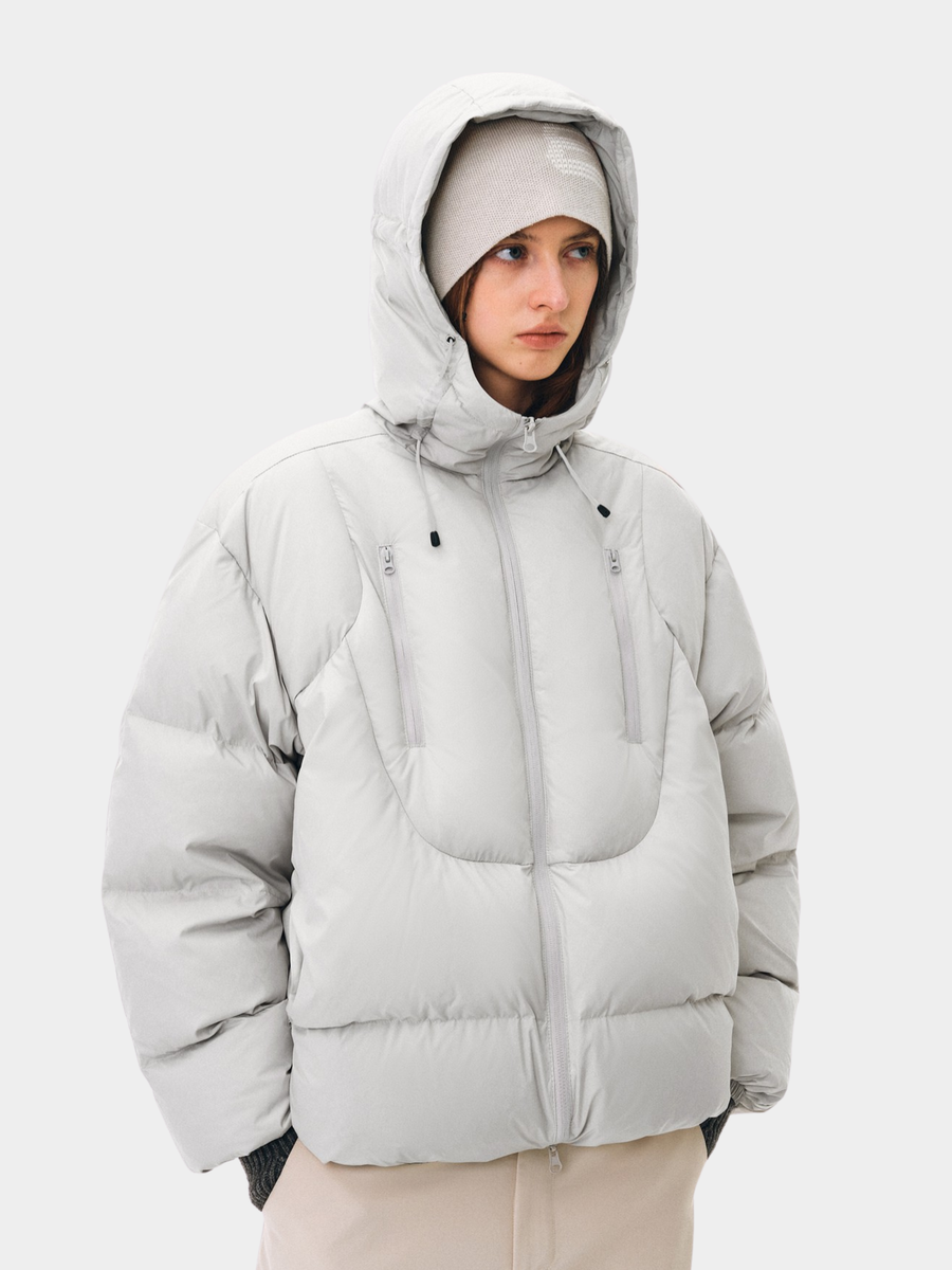 Emberfrost - Unisex 90% White Duck Down Dual-Zip Down Jacket