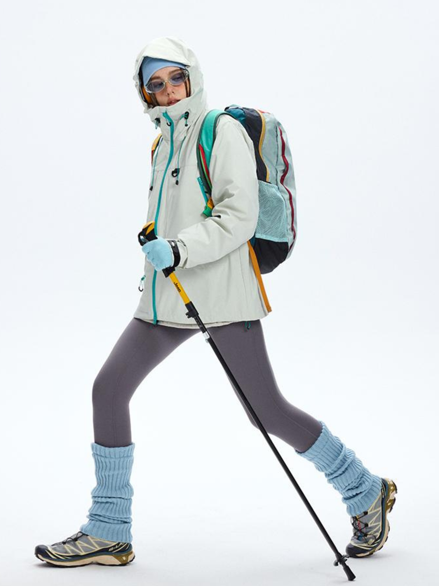 Emberpike - Unisex Color-Block Water-Repellent Adjustable Utility Jacket
