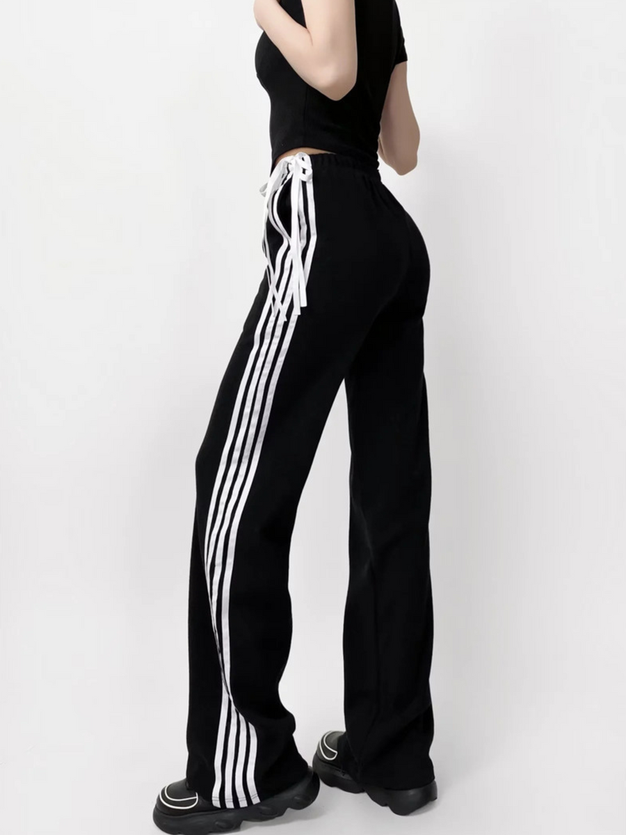 ThornPoint - Women's Elastic Waist Butterfly Bow Sports Pants
