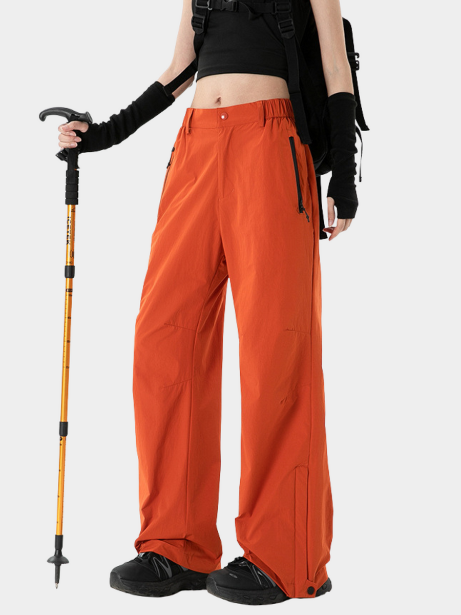 Aquatop - Women's Water-Repellent Windproof Loose Fit Cargo Pants