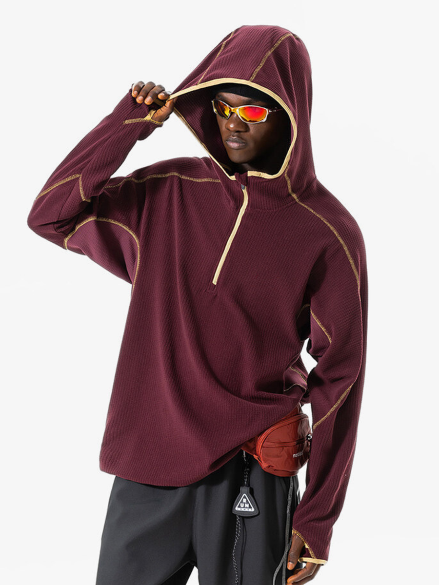 Ashshadow - Unisex Antibacterial Thermal Fleece-Lined Hoodie Jacket