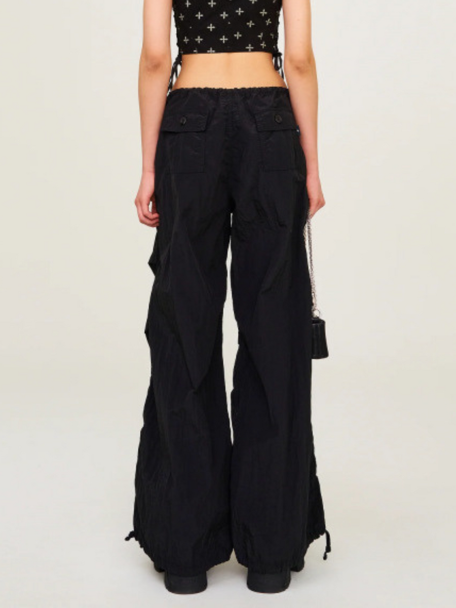 WolfStep - Women's Drawstring Wide-Leg Sports Pants