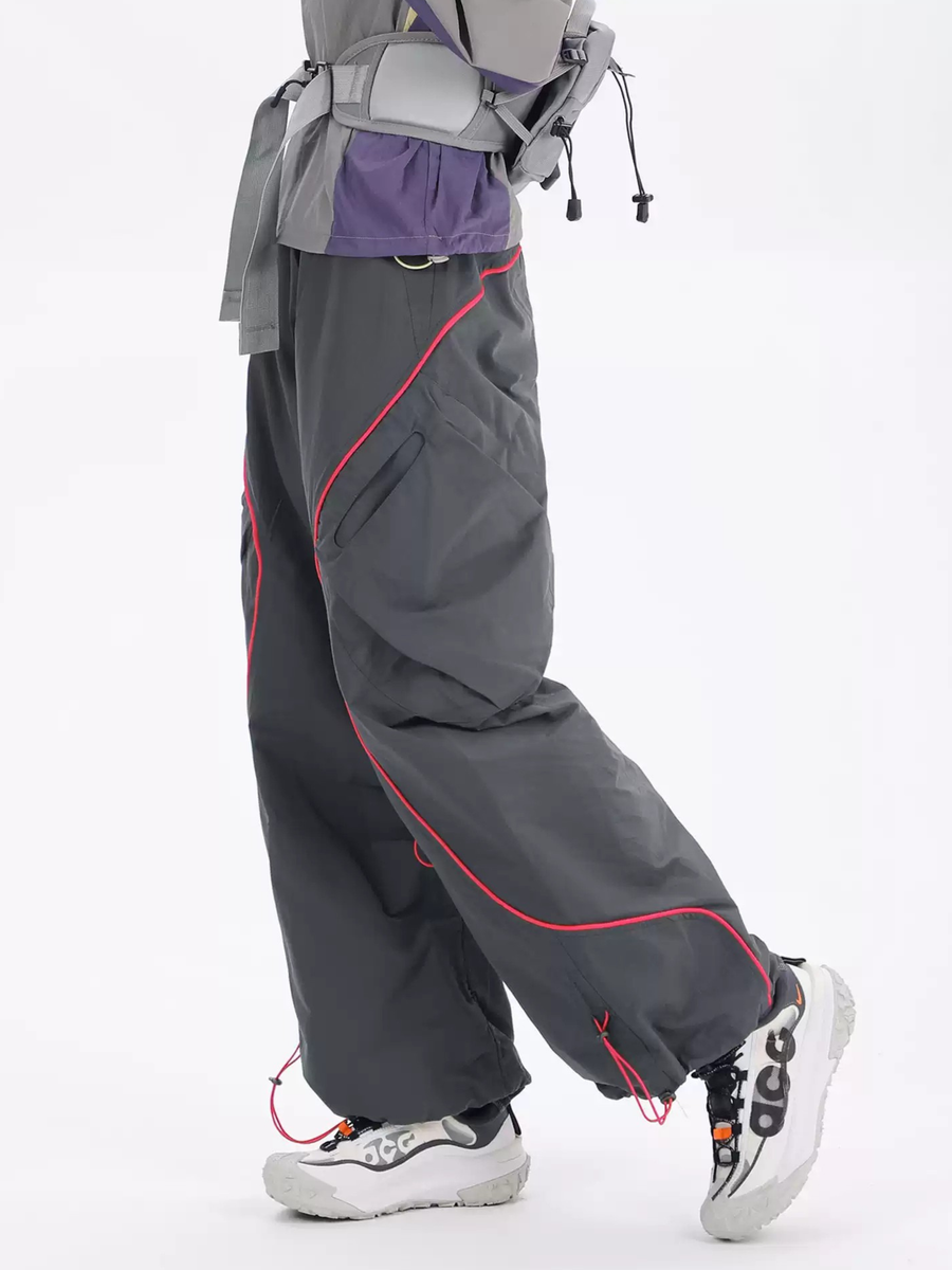 Moonshine - Women's Lightweight Elastic Waist Curved Panel Cargo Pants