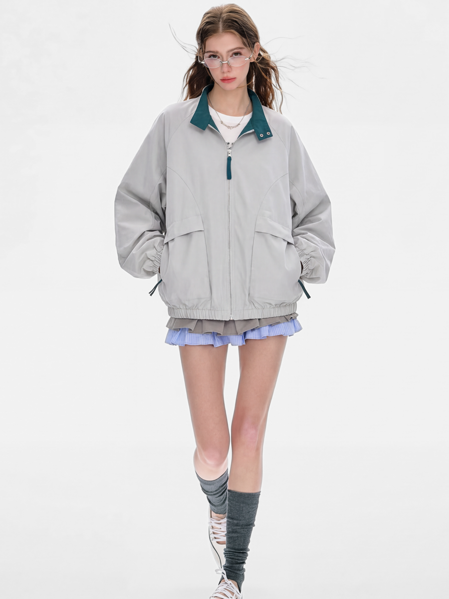 Fireecho - Windproof Stand-Collar Harrington Jacket