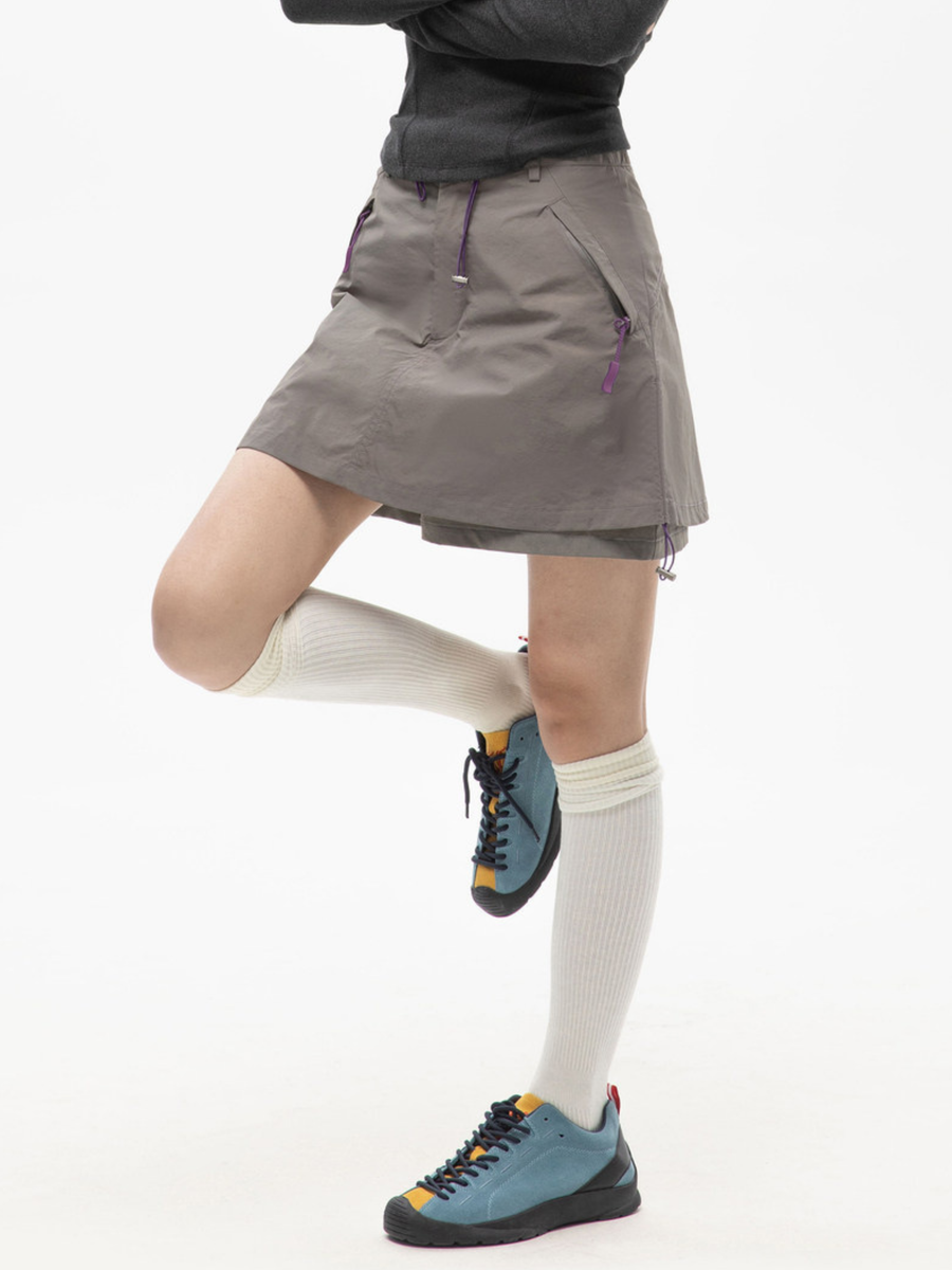 Windtrail - Women's Utility Drawstring A-Line Cargo Skirt