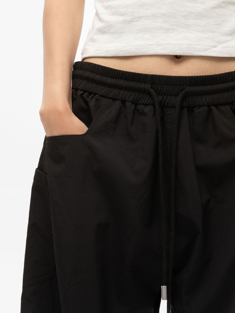 FrostEdge - Unisex Draped Relaxed Straight-Leg Casual Pants