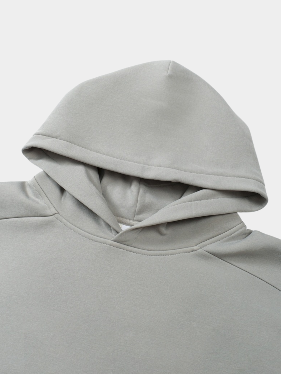 Blackthorn - Men's Fleece-Lined Solid Color Pullover Hoodie Jacket