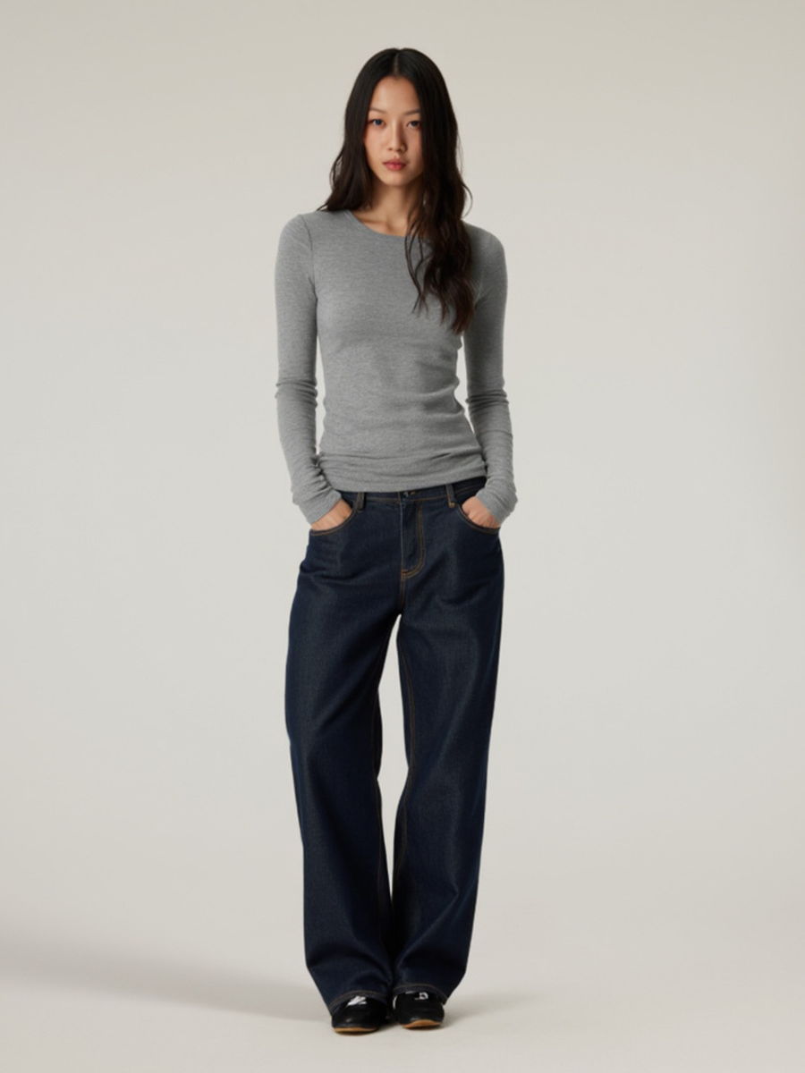 Boreal - Women's Tencel™ Wool Fitted Crew Neck Long Sleeve Top