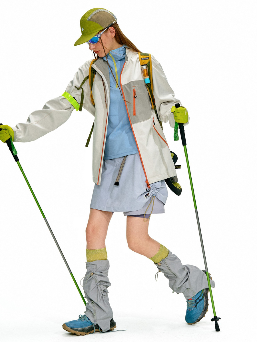 Driftcore - Unisex Teflon Water-Repellent Colorblock Zip-Up Stand Collar Jacket