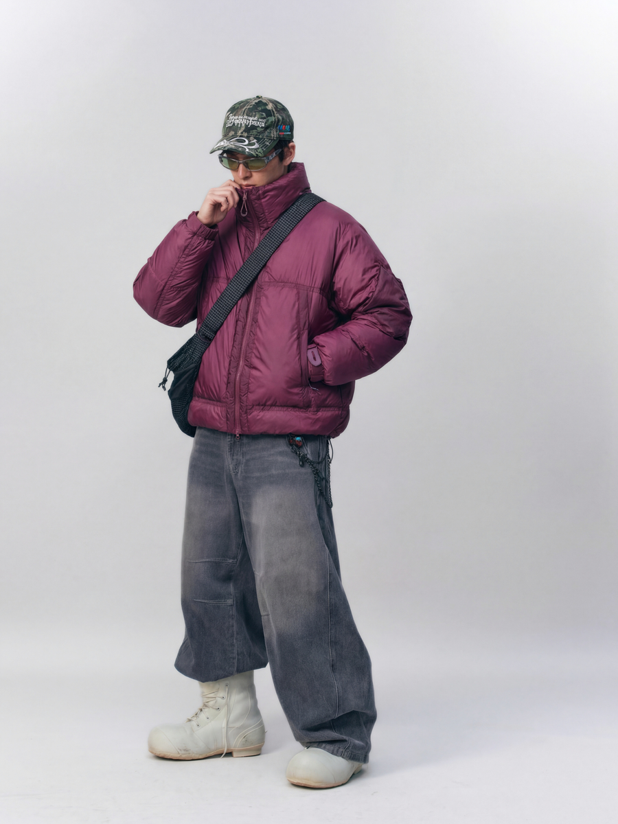 CougarTote - Unisex Functional Lightweight White Duck Down Jacket