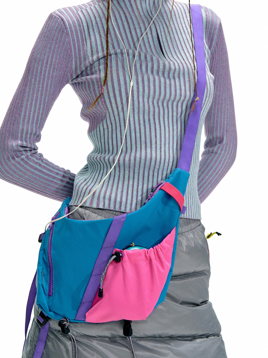 Feralwind - Multi-Functional Colorblock Crossbody Bag