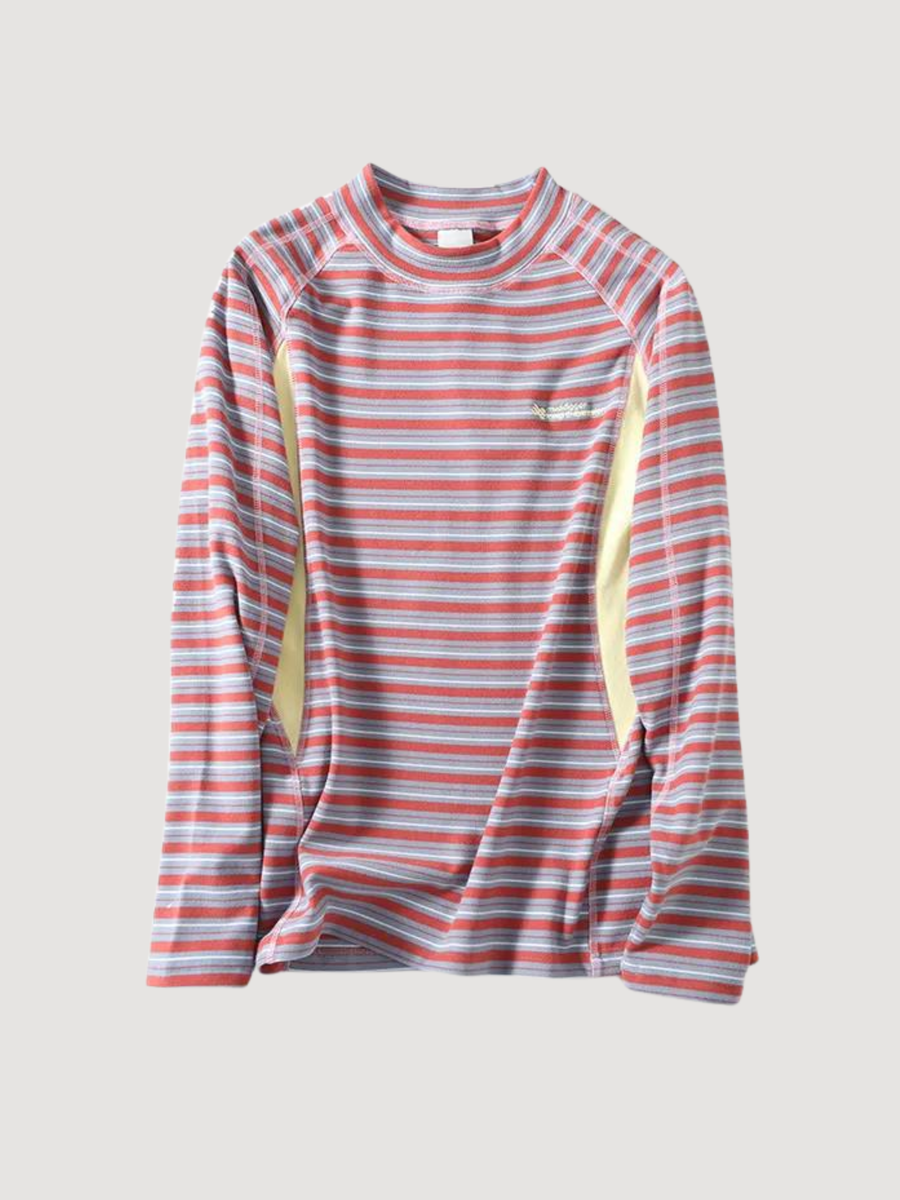 Hallowfall - Breathable Colorblock Striped Thermal Long Sleeve