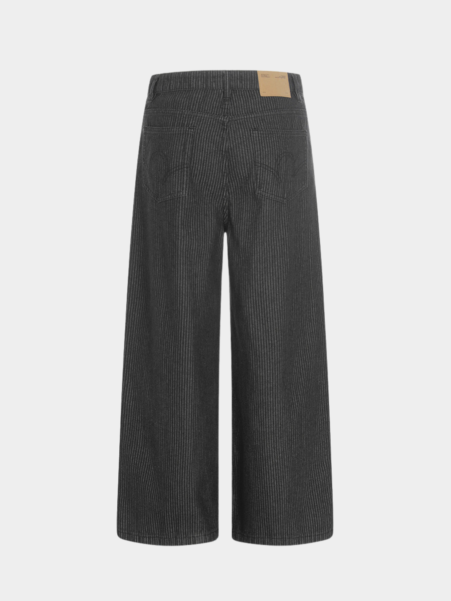MistRidge - Women's Striped Wide-Leg Straight Pants