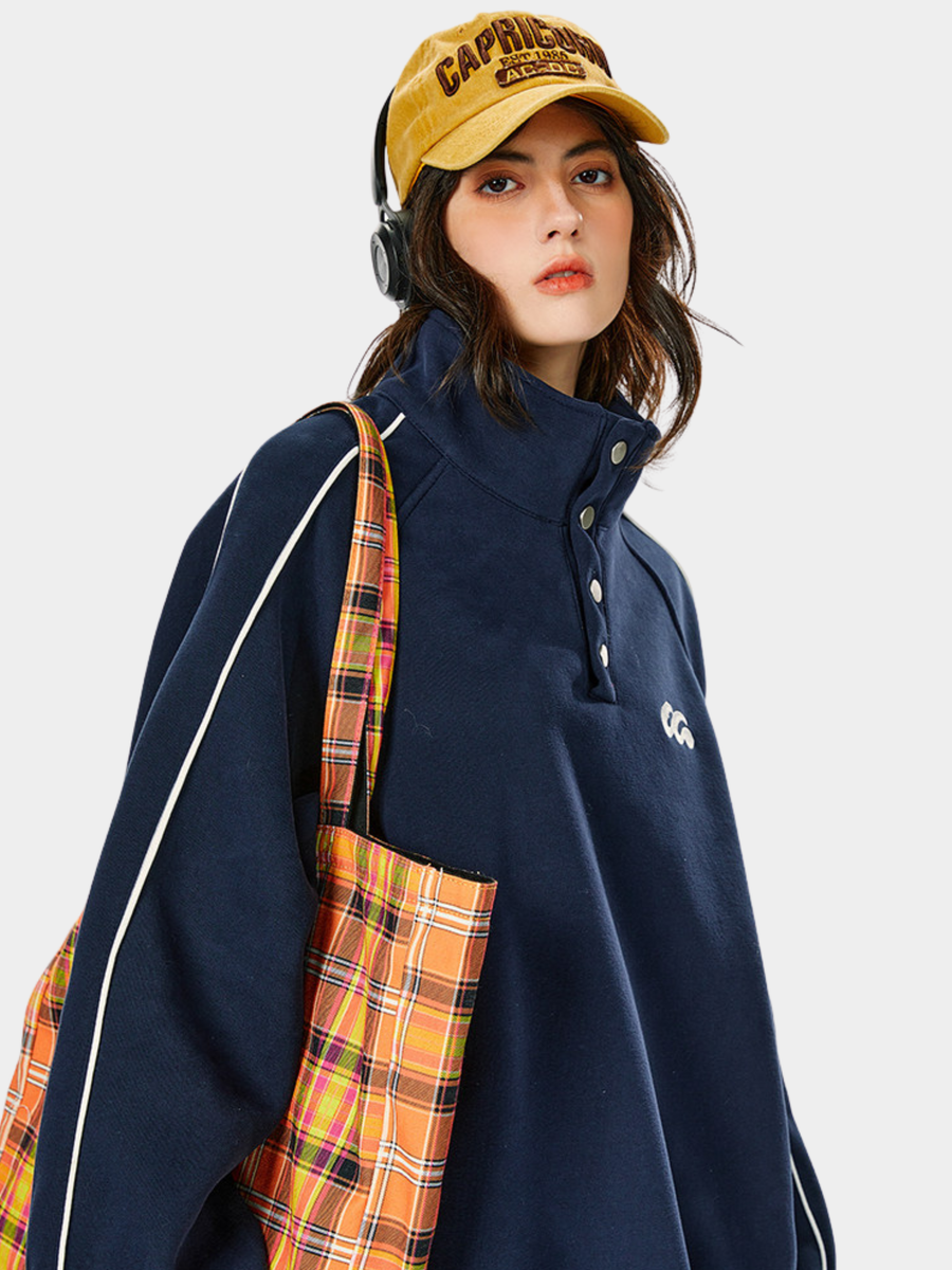 Moonbloom - Women's Stand Collar Sweatshirt Jacket