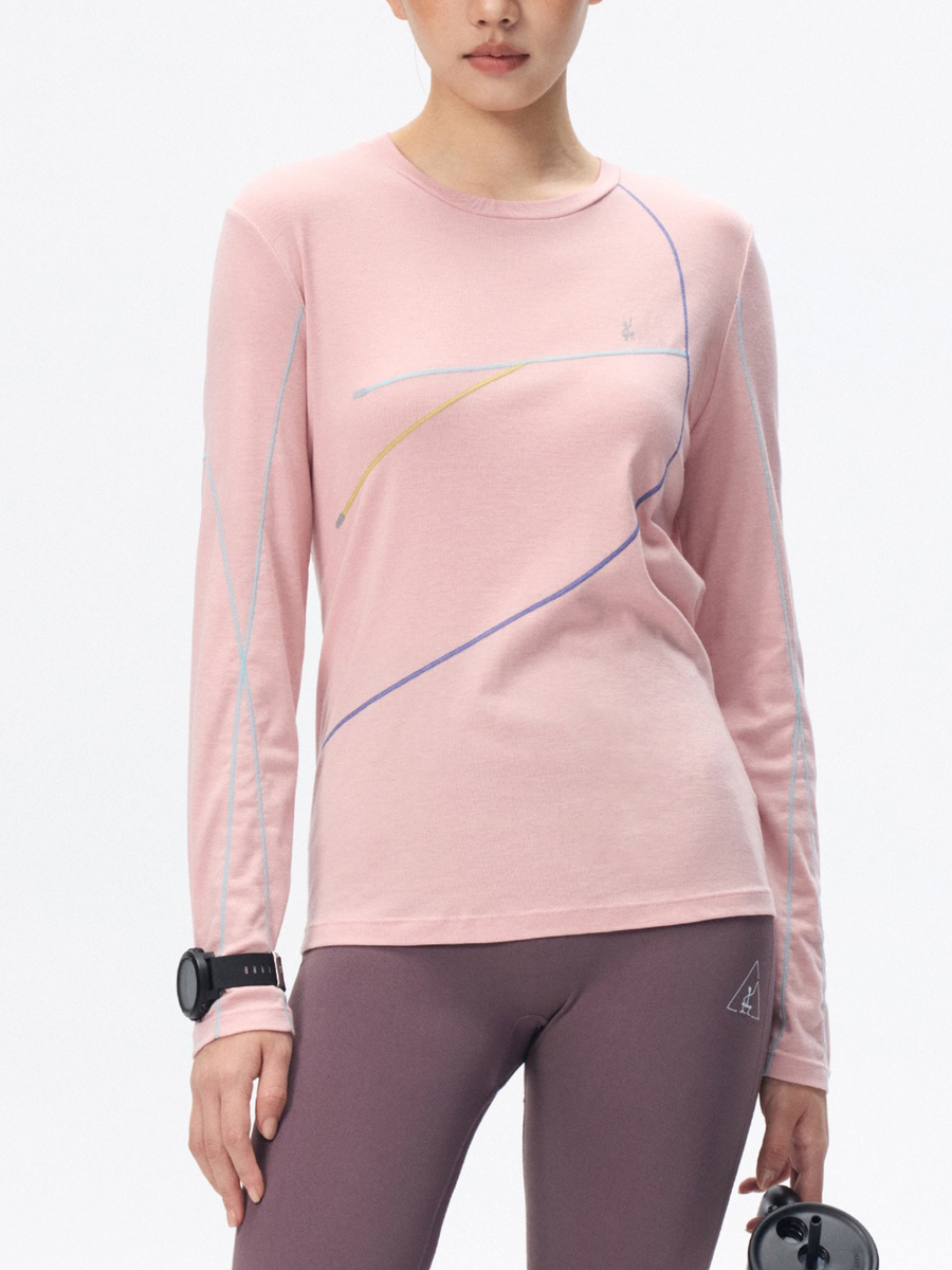 Vortex - Women's Soft Wool-Blend Moisture-Wicking Long Sleeve T-Shirt
