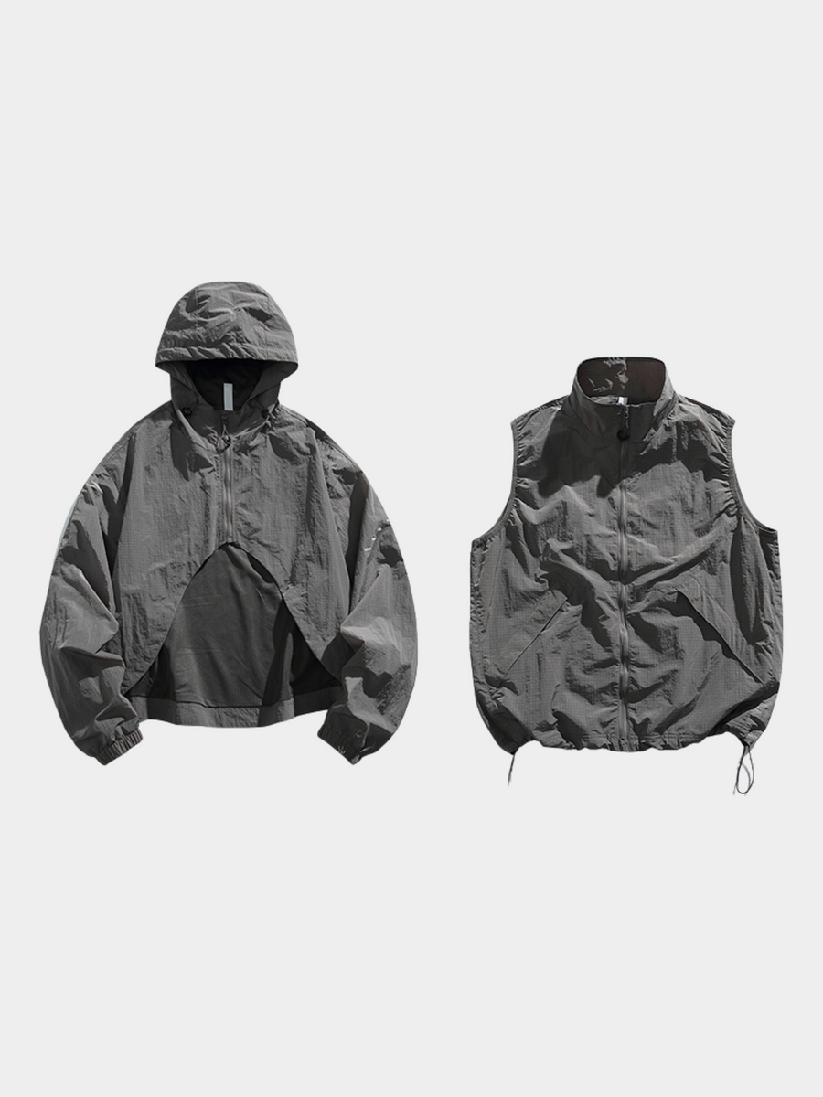 CanyonPath - Unisex 5000mm Waterproof Detachable Vest Jacket