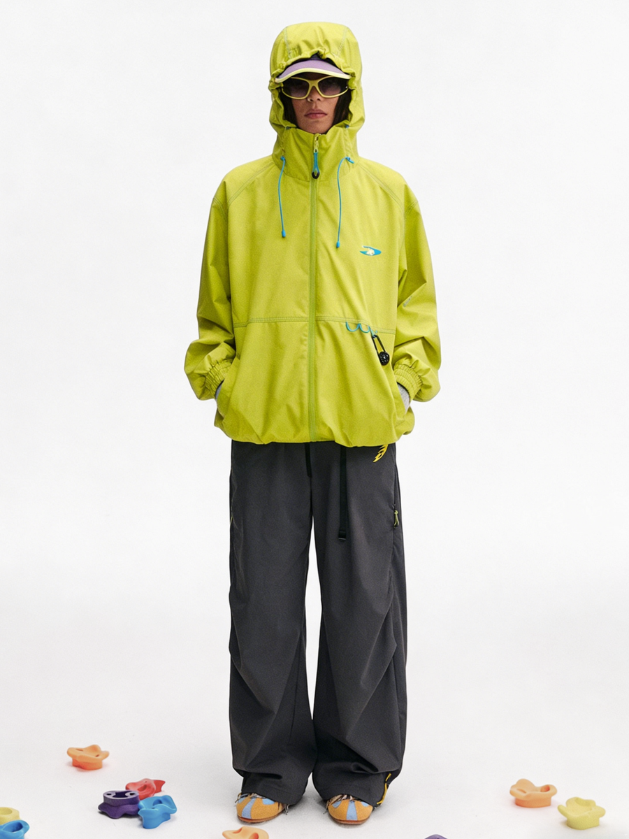 EchoDeck - Unisex Teflon Triple-Defense Colorblock Drawstring Jacket