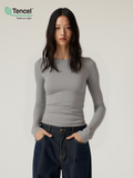 Boreal - Women's Tencel™ Wool Fitted Crew Neck Long Sleeve Top