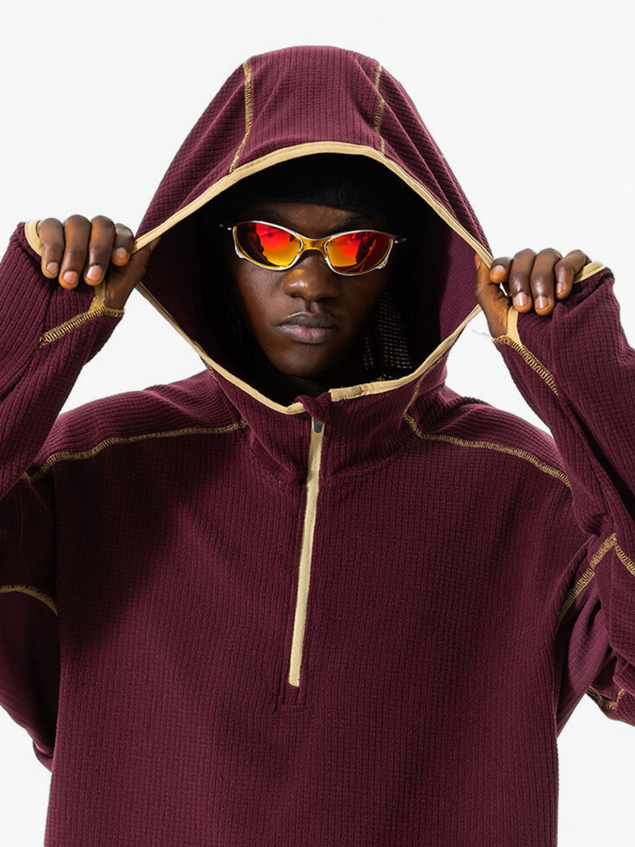 Ashshadow - Unisex Antibacterial Thermal Fleece-Lined Hoodie Jacket