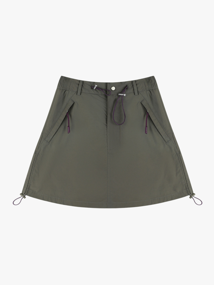Windtrail - Women's Utility Drawstring A-Line Cargo Skirt