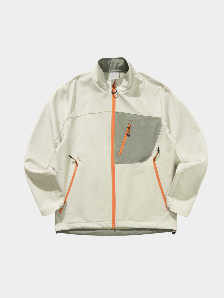 Driftcore - Unisex Teflon Water-Repellent Colorblock Zip-Up Stand Collar Jacket