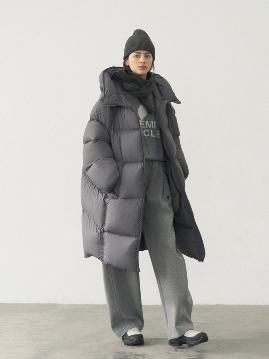 Glacier - 90% White Duck Down Over-Knee Down Jacket