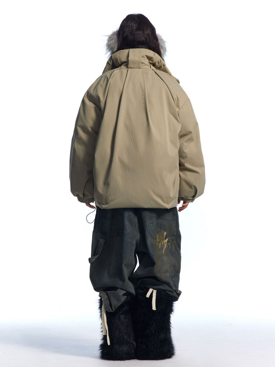 ShadowNest - Women's Oversized Stand Collar Insulated Jacket